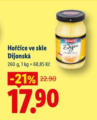 Hořčice ve skle Dijonská