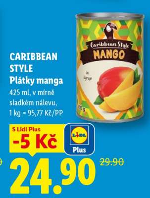 CARIBBEAN STYLE Plátky manga