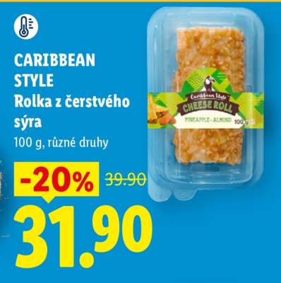 CARIBBEAN STYLE Rolka z čerstvého sýra