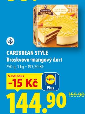 CARIBBEAN STYLE Broskvovo-mangový dort