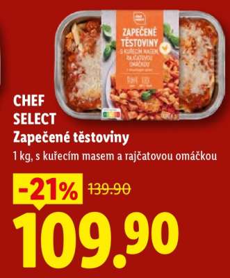 CHEF SELECT Zapečené těstoviny