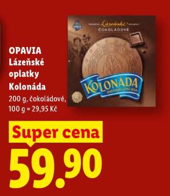 OPAVIA LÁZEŇSKÉ OPLATKY KOLONÁDA