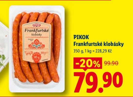 PIKOK FRANKFURTSKÉ KLOBÁSKY