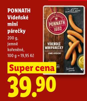 PONNATH Vídeňské mini párečky