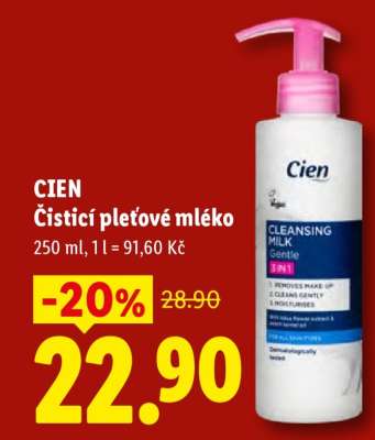 CIEN Čisticí pleťové mléko