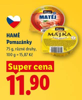 HAMÉ POMAZÁNKY