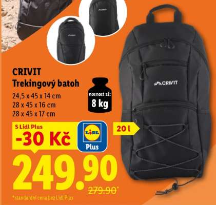 CRIVIT TREKINGOVÝ BATOH