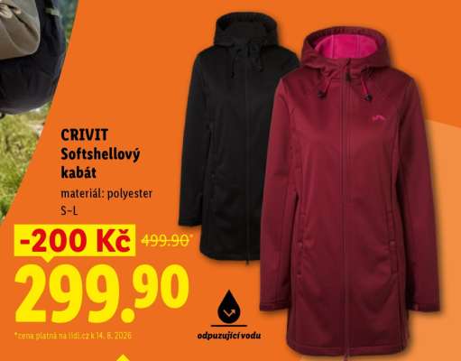 CRIVIT SOFTSHELLOVÝ KABÁT