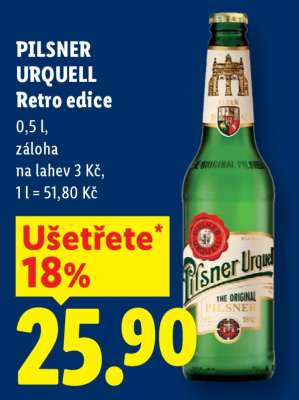 PILSNER URQUELL RETRO EDICE