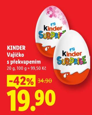 Kinder VAJÍČKO S PŘEKVAPENÍM