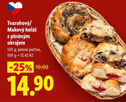 TVAROHOVÝ/MAKOVÝ KOLÁČ S PLNĚNÝM OKRAJEM