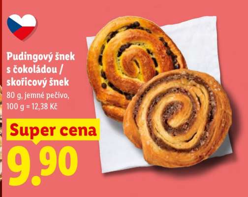 PUDINGOVÝ ŠNEK S ČOKOLÁDOU / SKOŘICOVÝ ŠNEK