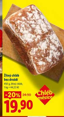 ŽITNÝ CHLÉB BEZ DROŽDÍ