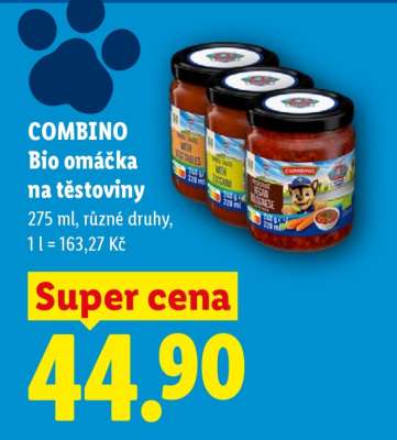 COMBINO Bio omáčka na těstoviny