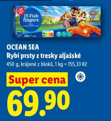 OCEAN SEA Rybí prsty z tresky aljašské