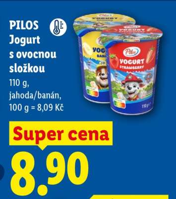 PILOS Jogurt s ovocnou složkou