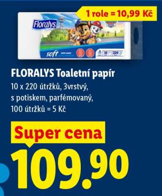 Floralys TOALETNÍ PAPÍR