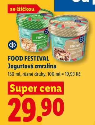 FOOD FESTIVAL Jogurtová zmrzlina