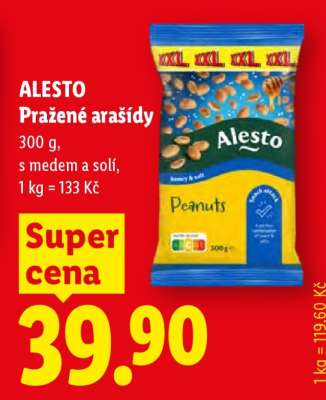 ALESTO Pražené arašídy