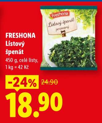 Freshona Listový špenát