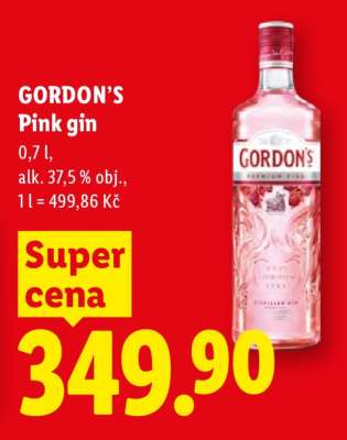 GORDON’S PINK GIN*