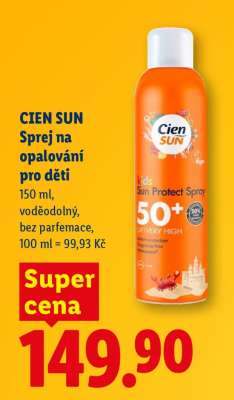 Cien sun SPREJ NA OPALOVÁNÍ PRO DĚTI