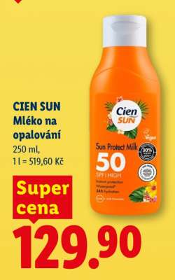Cien sun MLÉKO NA OPALOVÁNÍ