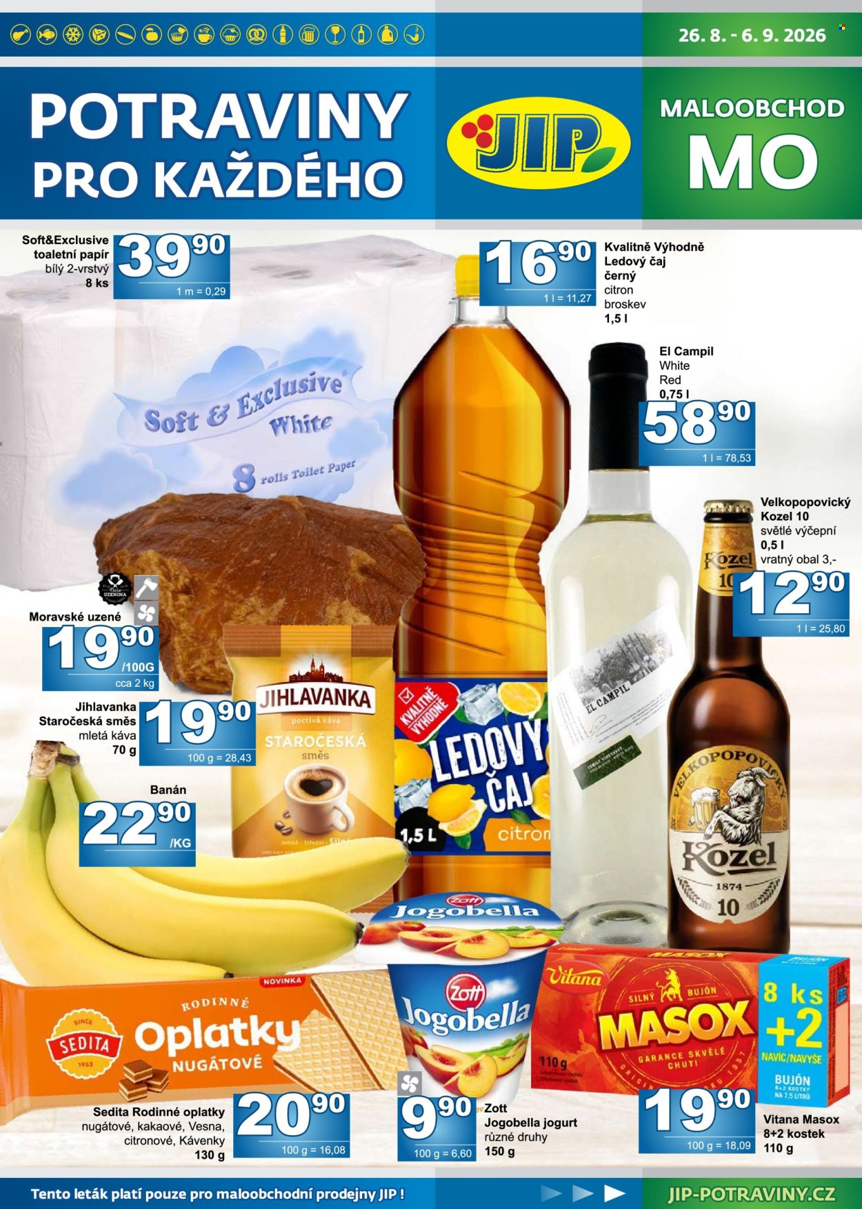 Leták JIP - 26.8.2026 - 6.9.2026. Strana 1