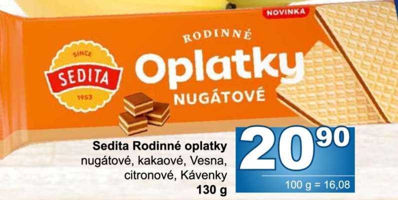 Sedita Rodinné oplatky