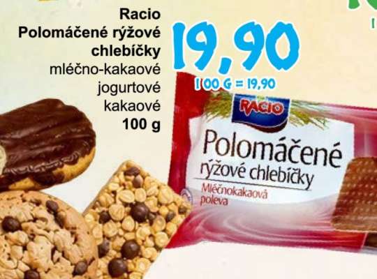 RACIO Polomáčené rýžové chlebíčky