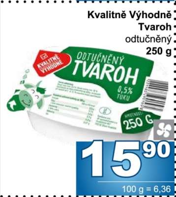 Kvalitně Výhodně tvaroh