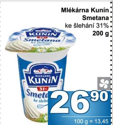 Mlékárna Kunín Smetana
