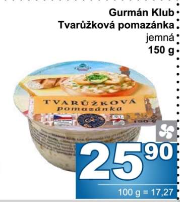 Gurmán Klub Tvarůžková pomazánka