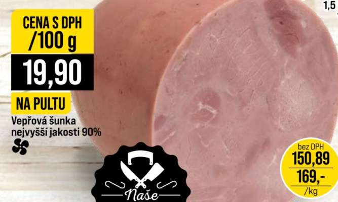 Vepřová šunka nejvyšší jakosti 90%