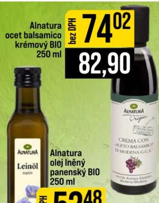 Alnatura ocet balsamico krémový BIO 250 ml