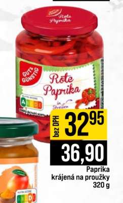 Paprika krájená na proužky