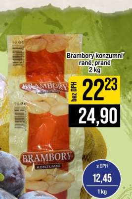 BRAMBORY KONZUMNÍ RANÉ PRANÉ
