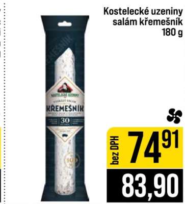 Kostelecké uzeniny salám křemešník 180 g