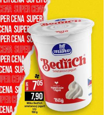 Milko Bedřich smetanový jogurt bílý