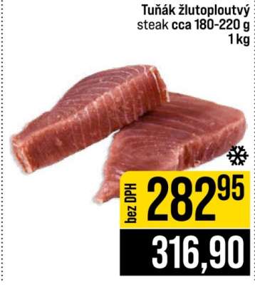 Tuňák žlutoploutvý steak cca 180-220 g