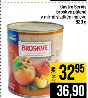 Gastro Servis broskve půlené