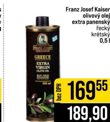 FRANZ JOSEF KAISER Olivový olej extra panenský