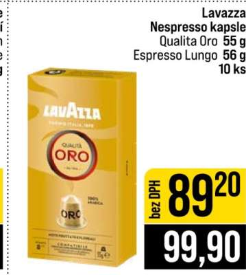 Lavazza Nespresso kapsle