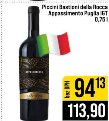 Piccini Bastioni della Rocca Appassimento Puglia IGT