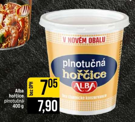 ALBA Hořčice plnotučná