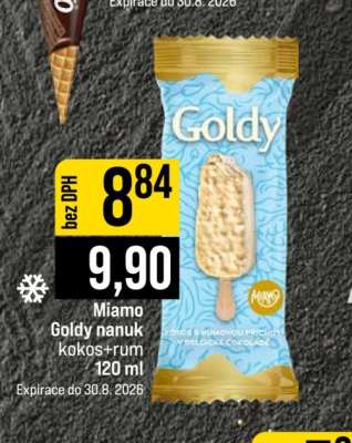 Miamo, Goldy nanuk kokos+rum 120 mL