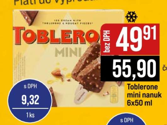 Toblerone mini nanuk 6x50 ml