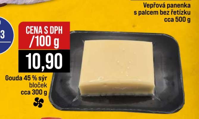 Gouda 45 % sýr bloček
