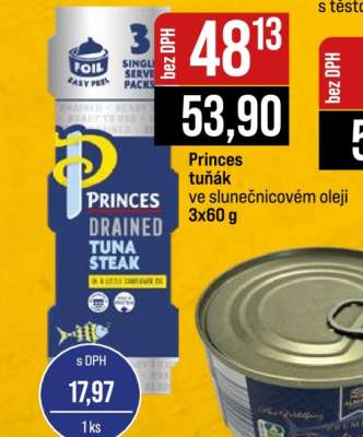 Princes tuňák ve slunečnicovém oleji
