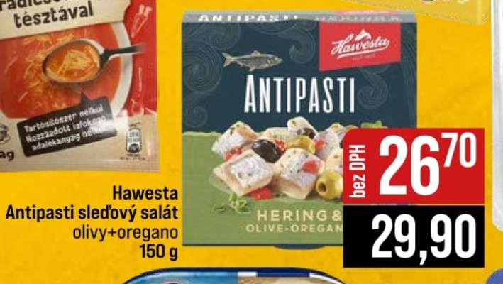 Hawesta Antipasti sledový salát olivy+oregano